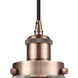 Ballston Beacon 1 Light 6 inch Antique Copper Mini Pendant Ceiling Light in Clear Glass