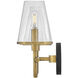 Marten 3 Light 25 inch Heritage Brass Bath Light Wall Light