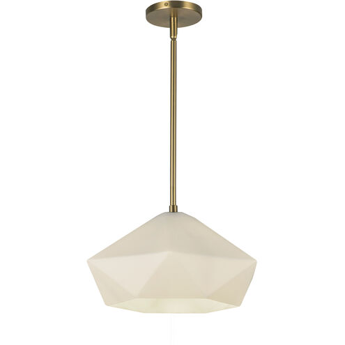 Alora Mood Krysta 1 Light 12.13 inch Brushed Gold Pendant Ceiling Light