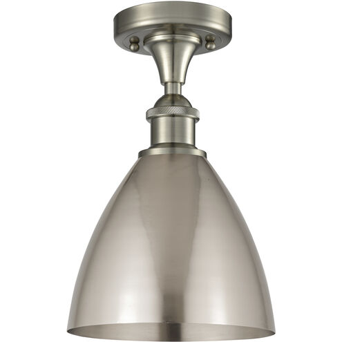 Ballston Dome LED 7.5 inch Brushed Satin Nickel Semi-Flush Mount Ceiling Light