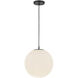 Marco 1 Light 11.88 inch Black Pendant Ceiling Light
