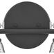 Easton 2 Light 14.5 inch Black with Chrome Vanity Light Wall Light in Black/Chrome