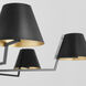 Bliss 6 Light 60 inch Matte Black Chandelier Ceiling Light