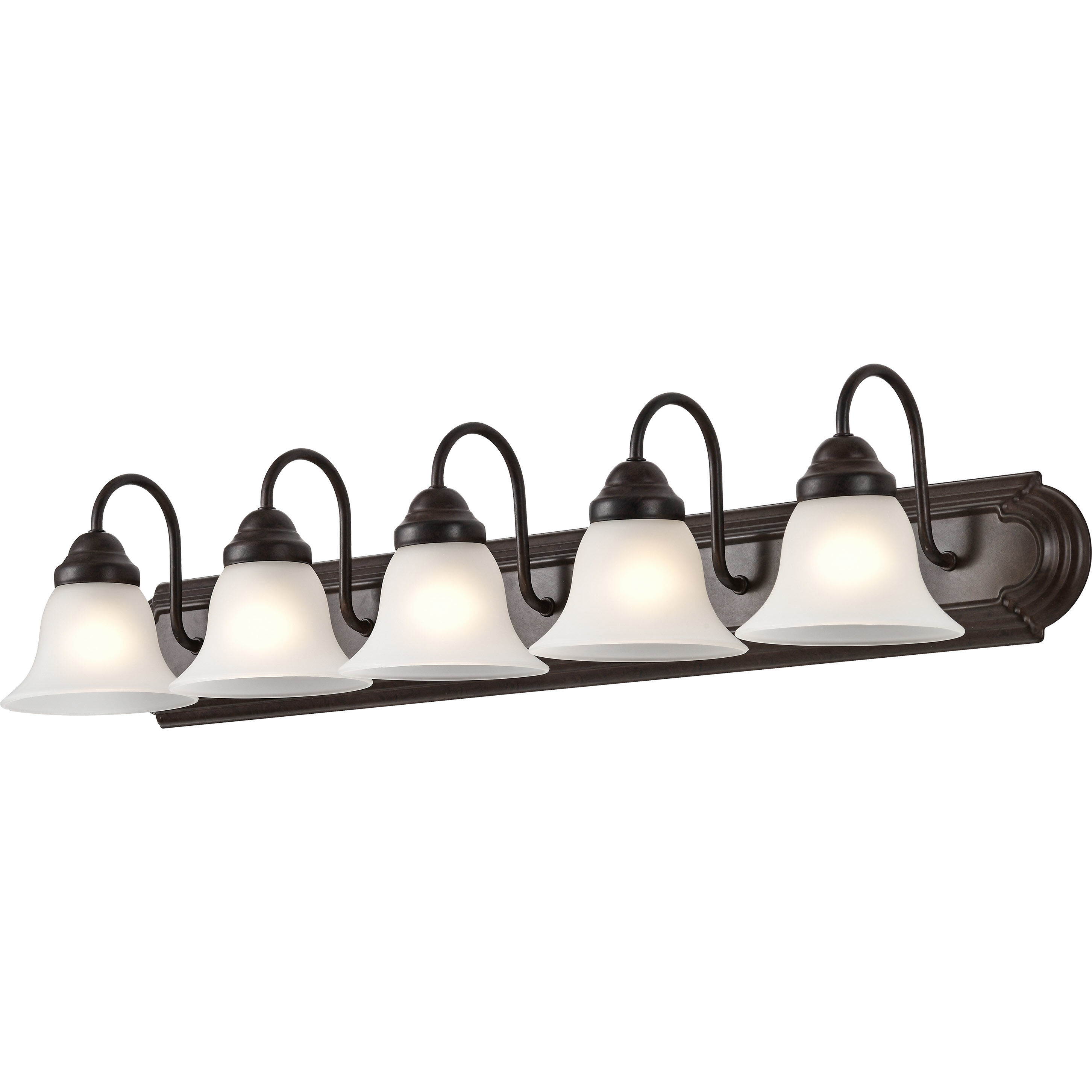 Ballerina 5 Light 36 inch Mahogany Bronze Vanity Light Wall Light