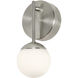 Pearl LED 4 inch Satin Nickel ADA Wall Sconce Wall Light