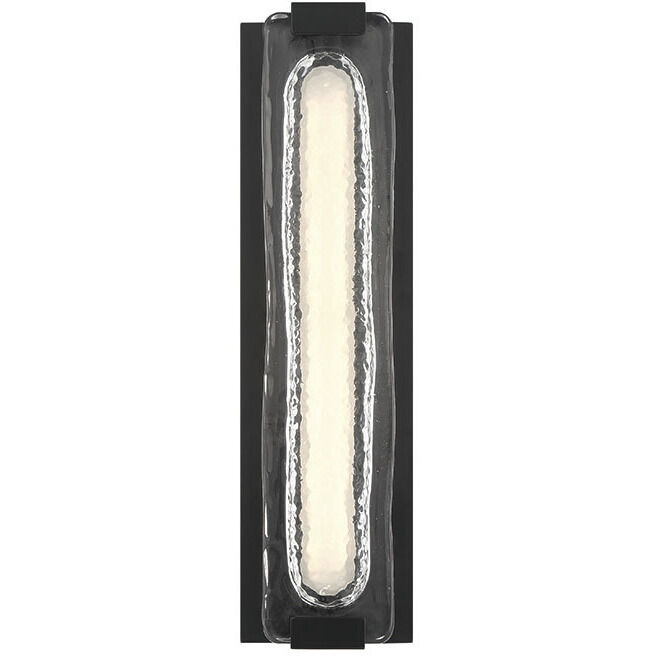 Hiltic LED 17.5 inch Matte Black Outdoor Wall Sconce