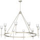 Salita 10 Light 57.75 inch Polished Nickel Chandelier Ceiling Light in Clear Crystal