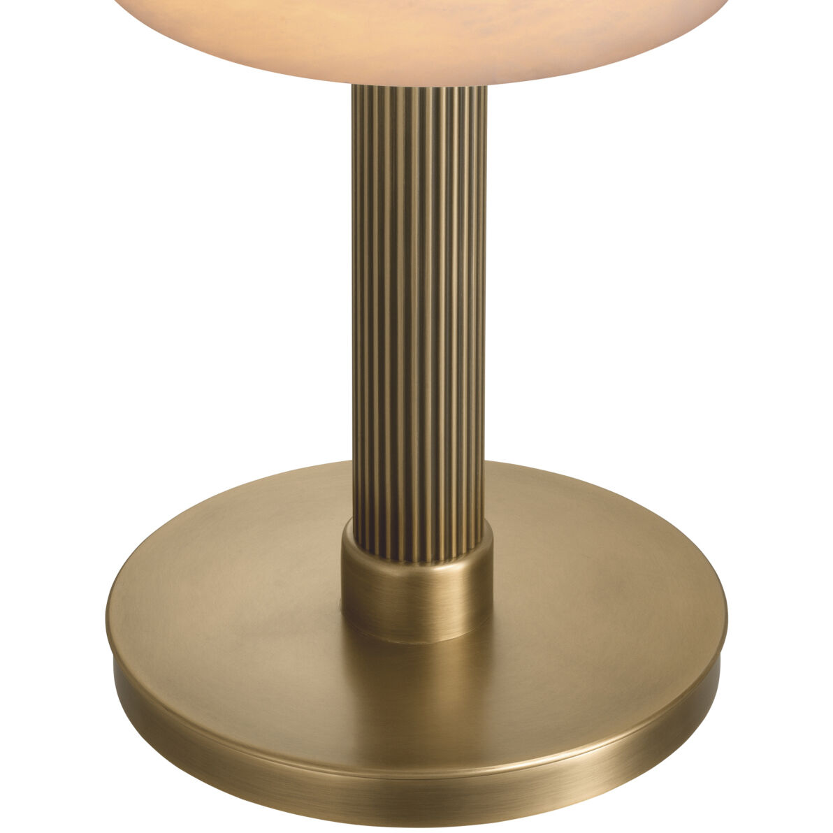Kayla 24.21 inch 8 watt Antique Brass with Alabaster Table Lamp Portable Light