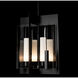Summit 4 Light 22.6 inch Black Hanging Lantern Ceiling Light in Clear