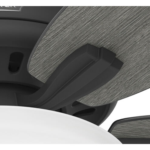 Newsome 52 inch Matte Black with Dark Gray Oak/Matte Black Blades Ceiling Fan