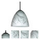 Vila LED Black Cord Pendant Ceiling Light