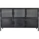 Vitrino 50 inch Black 6 Door Console