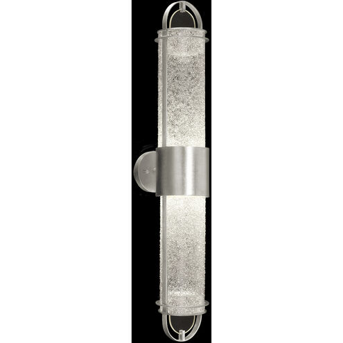 Bond Wall Sconce Wall Light in Silver, Diamond Blanket Studio Glass