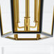 AH by Alexa Hampton Curt 3 Light 16 inch Midnight Black Lantern Chandelier Ceiling Light