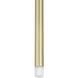 Manhattan LED 1.25 inch Brushed Gold Pendant Ceiling Light