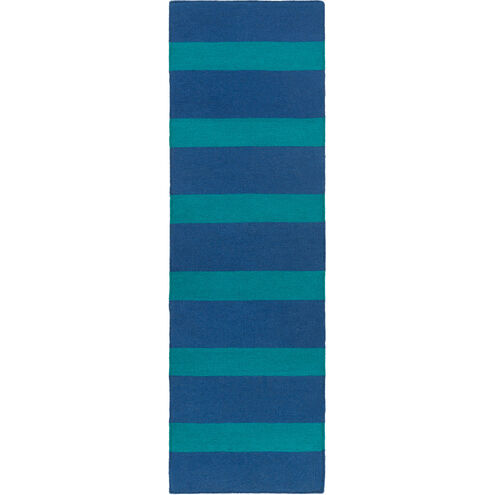 Lagoon 36 X 24 inch Navy, Teal Rug