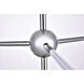Eclipse 6 Light 36 inch Chrome Pendant Ceiling Light
