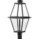 Bradshaw 1 Light 25.25 inch Textured Black Outdoor Post Lantern, Design Series