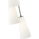 Farrell 5 Light 12 inch Matte Black Chandelier Ceiling Light