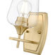 Joliet 1 Light 5 inch Burnished Brass Wall Sconce Wall Light