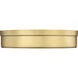 Anders LED 15 inch Rubbed Brass Flush Mount Ceiling Light