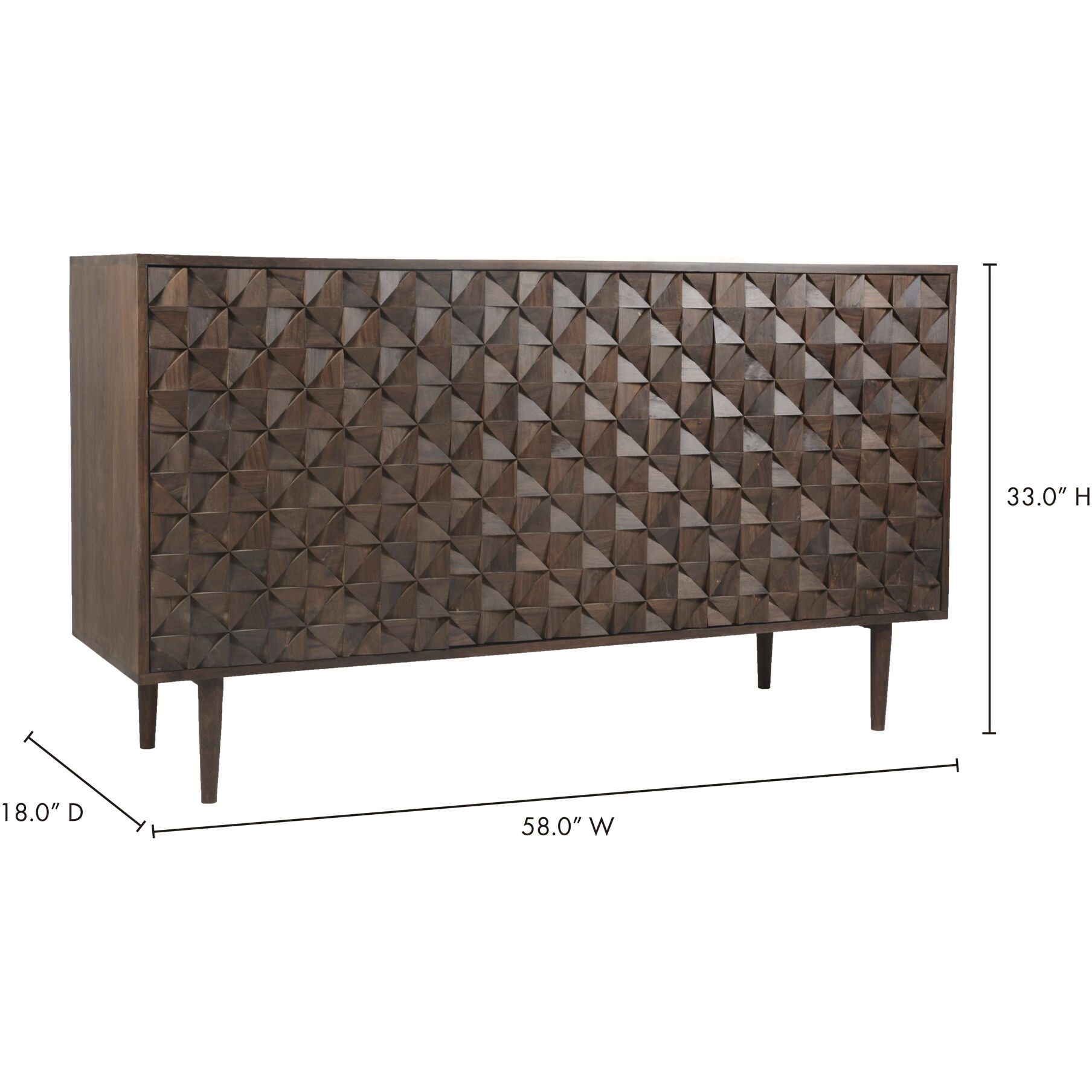 Pablo 58 X 18 inch Brown Sideboard