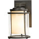 Meridian 1 Light 10.3 inch Coastal Dark Smoke Outdoor Sconce, Small