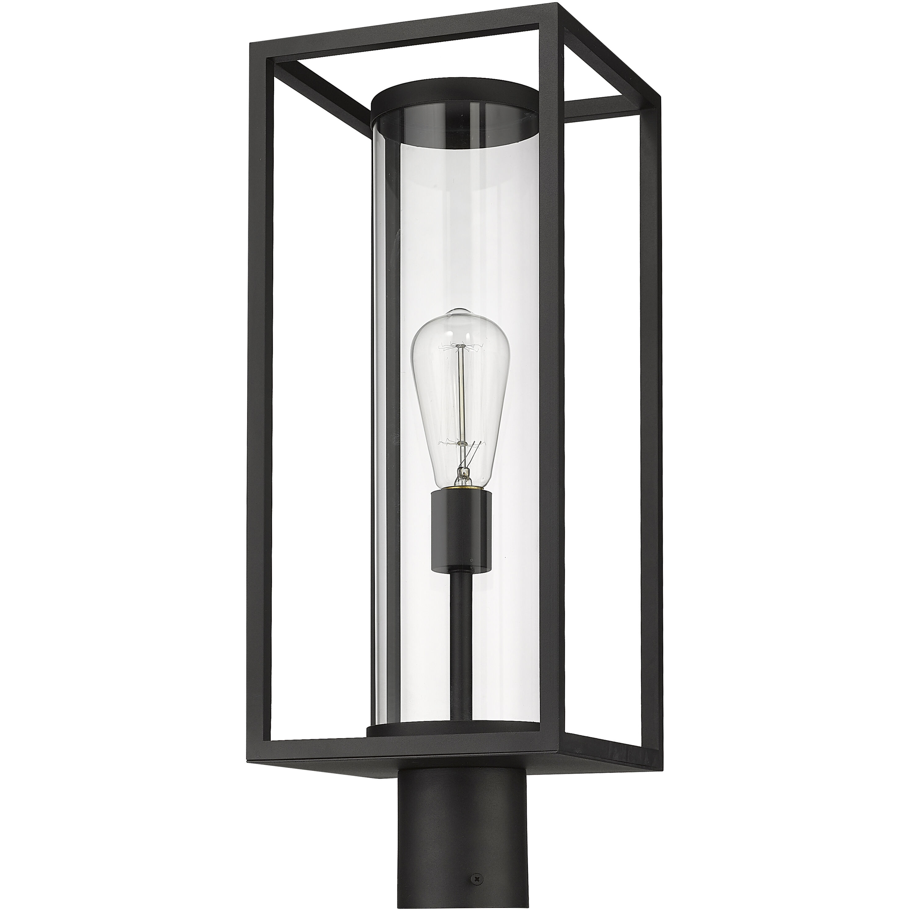 Dunbroch 1 Light 21.75 inch Black Outdoor Post Mount Fixture