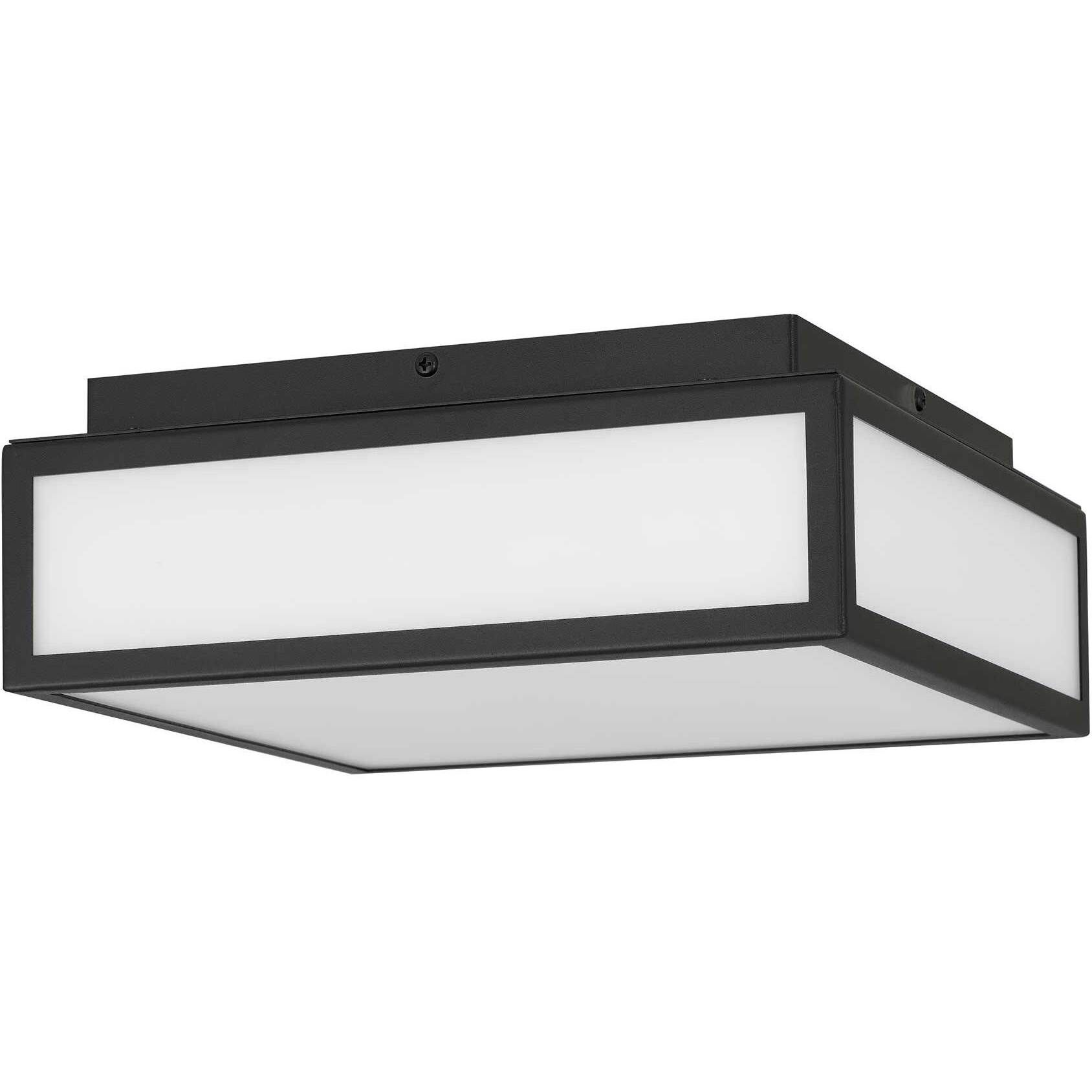 Panel Square LED 10 inch Sand Black Outdoor Flush Mount