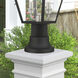 Allison 4.5 inch Textured Black Pier Mount Adapter