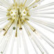 Utopia 16 Light 50 inch Satin Brass Foyer Pendant Chandelier Ceiling Light
