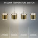 Banded LED 16.8 inch Aged Brass Chandelier Ceiling Light, dweLED
