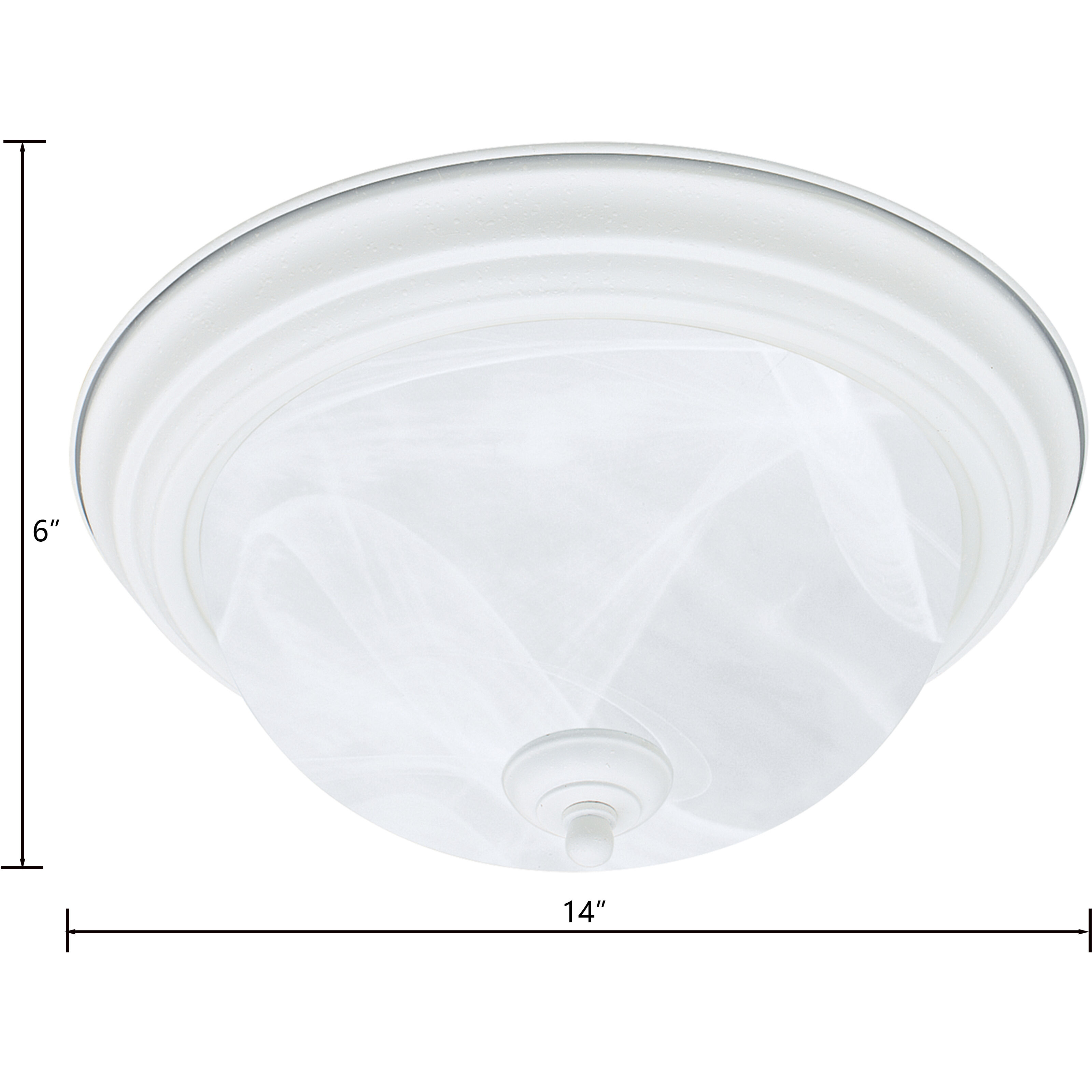 Harmony 2 Light 14 inch White Flush Mount Ceiling Light