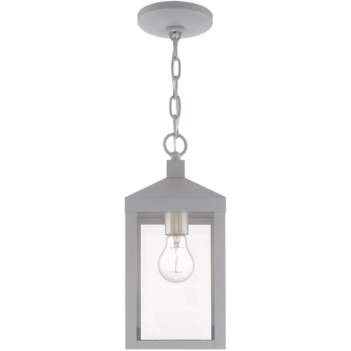 Nyack 1 Light 6.25 inch Nordic Gray Outdoor Pendant Lantern