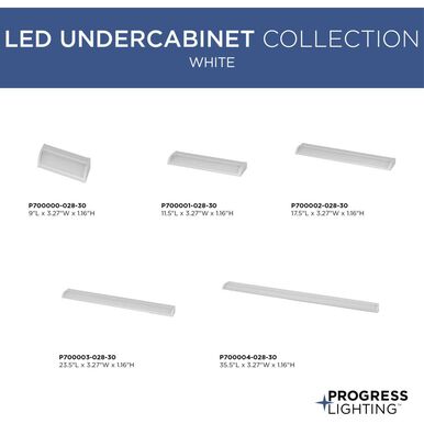Progress P700002-028-30 Hide-a-Lite V 120 LED 17.5 inch White LED ...