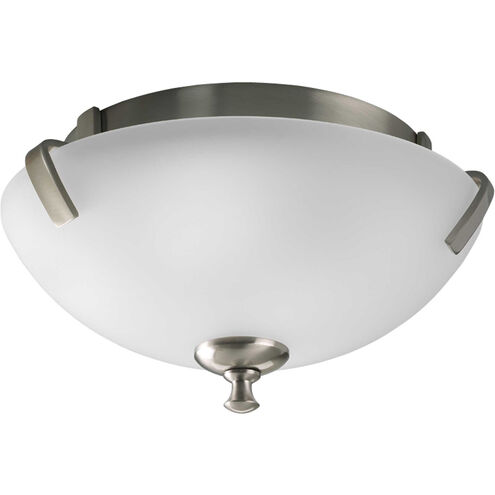 Wisten 2 Light 14 inch Brushed Nickel Flush Mount Ceiling Light in Bulbs Not Included, Standard