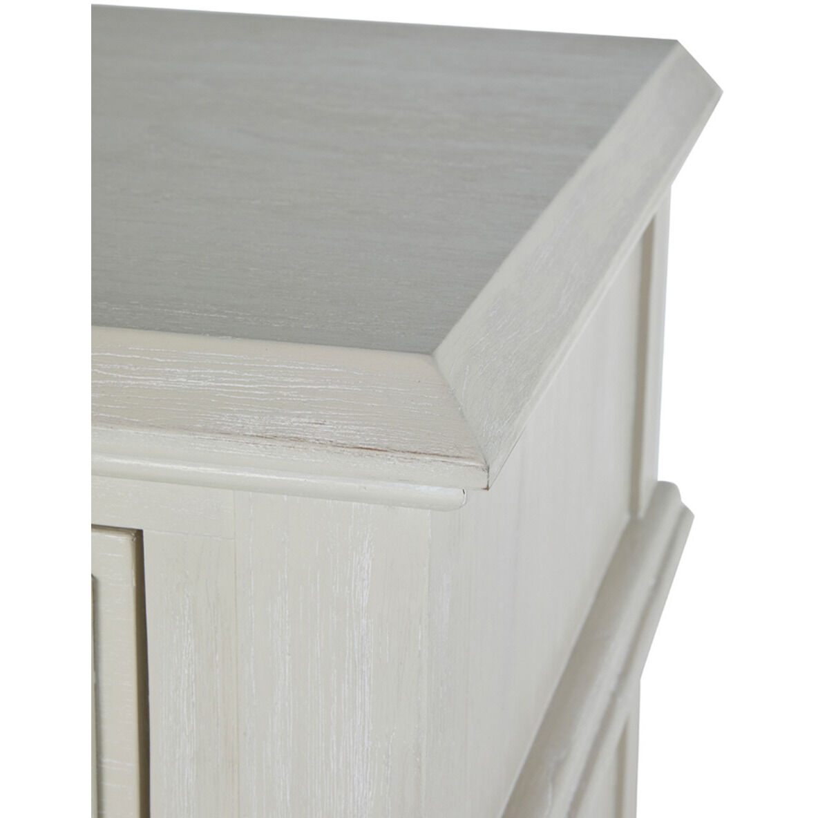 Ezekiel Cerused White / Antique Bronze Cabinet