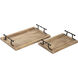 Ellwood Natural with Black Tray, Set of 2