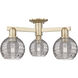 Athens Deco Swirl 3 Light 23.25 inch Champagne Bronze Semi-Flush Mount Ceiling Light
