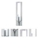 Slope Sconce Wall Light in Brushed Nickel