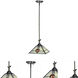 Springdale 1 Light 11 inch Satin Nickel Mini Pendant Ceiling Light