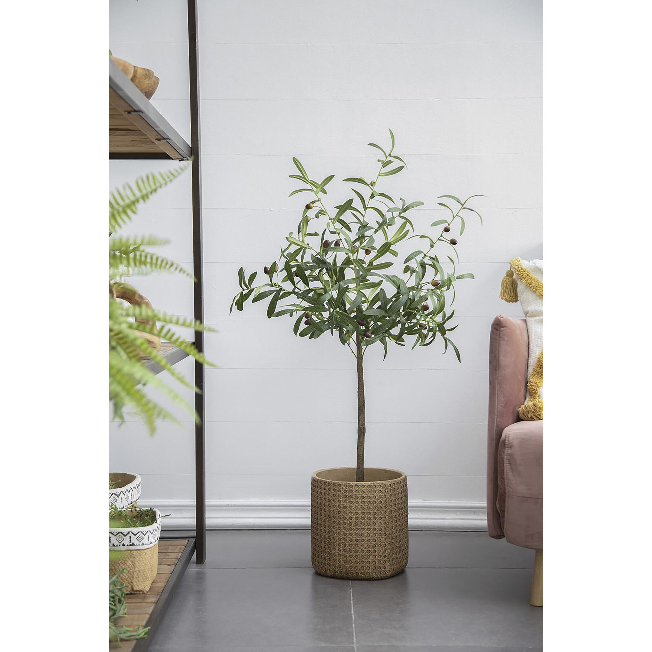 Olive Tree Green Faux Plant