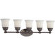 Bella 5 Light 31 inch Oil Rubbed Bronze Vanity Light Wall Light