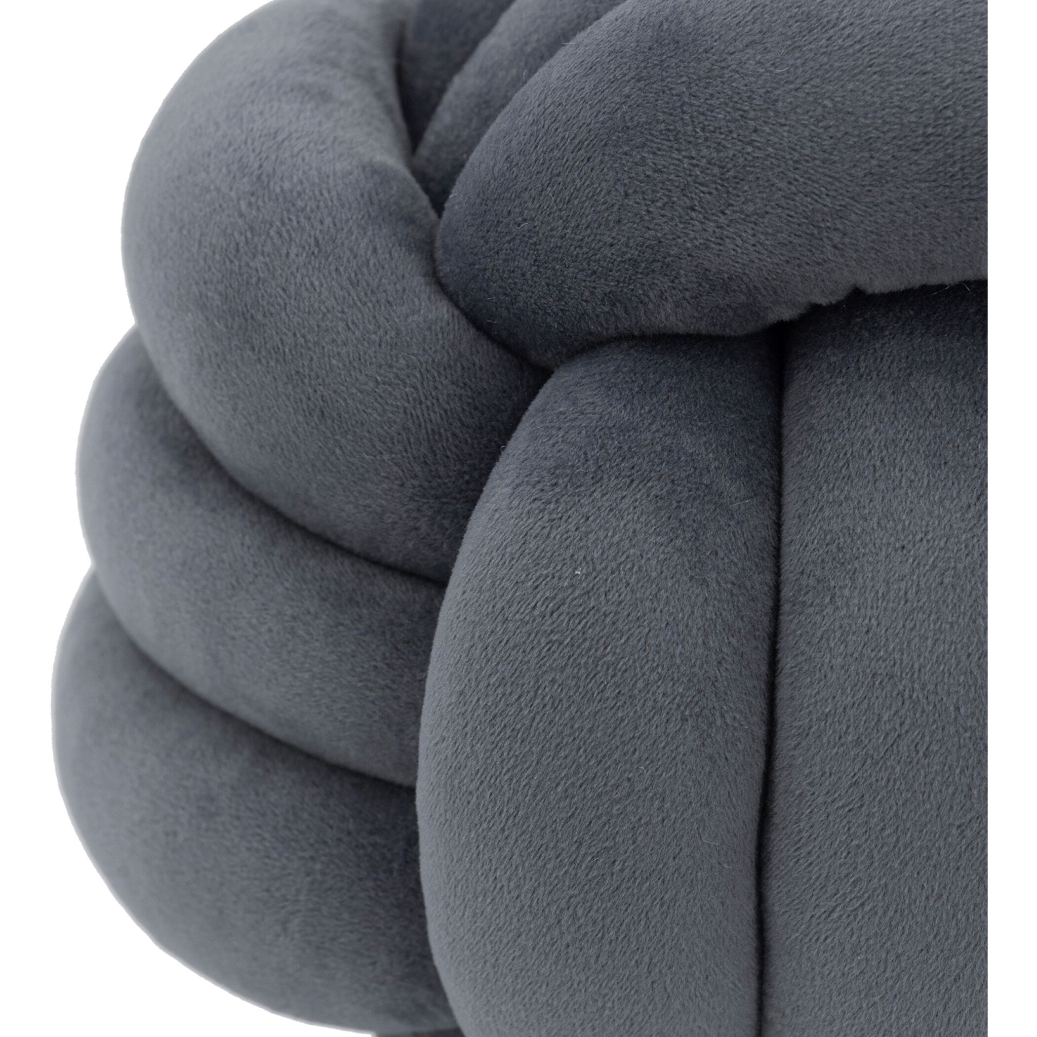 Channing Gray Velvet Knots