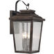Irvington Manor Outdoor Wall Mount in Incandescent, Clear Seeded Glass, The Great Outdoors