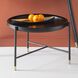 Soho 28 X 18 inch Dark Ash/Brass Coffee Table