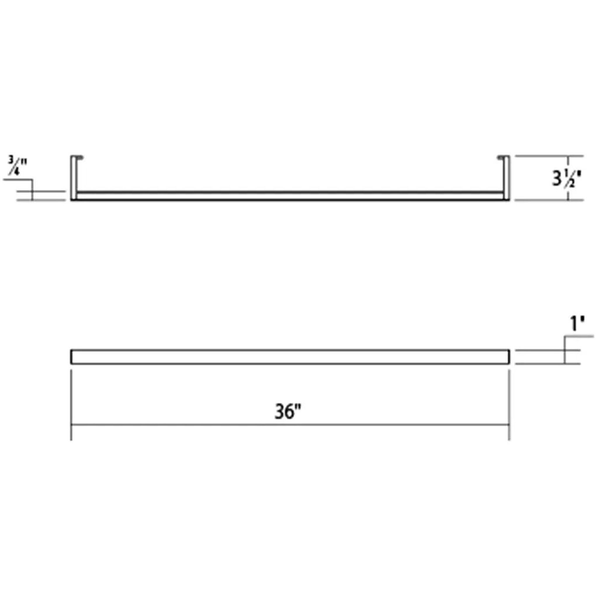 Thin-Line LED 36 inch Satin White Wall Bar Wall Light in 3ft., 3000K