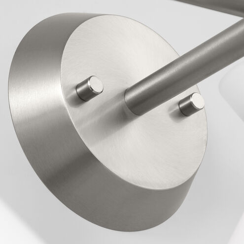 Drew & Jonathan Belcarra 3 Light 27 inch Brushed Steel Wall Bath Fixture Wall Light