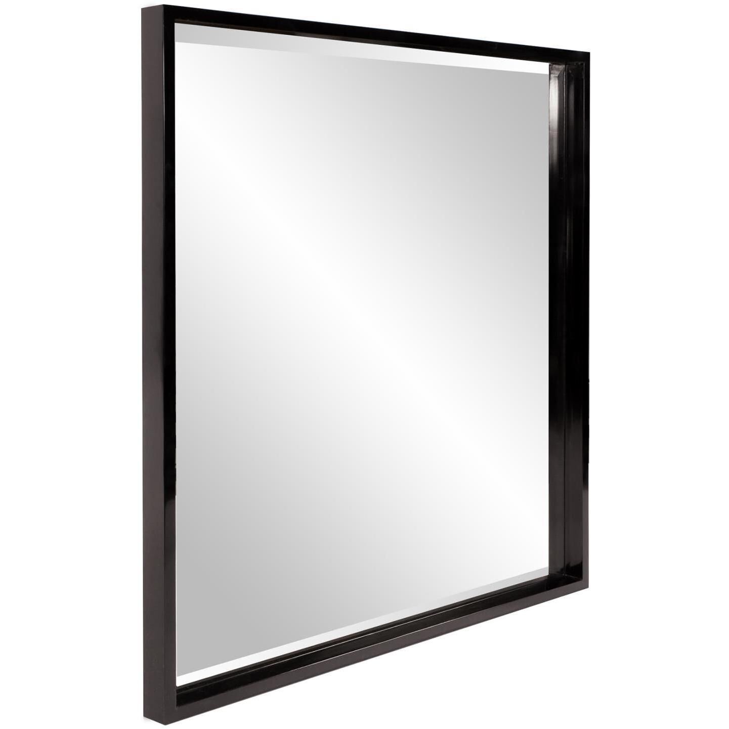 Isa 40 X 40 inch Glossy Black Wall Mirror 
