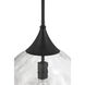 Reflection 1 Light 12 inch Flat Black Pendant Ceiling Light